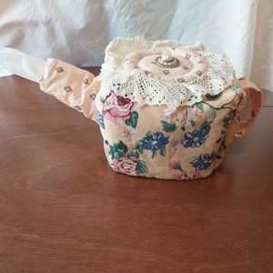 Vintage Handmade Teapot Tissue Box Cover NWOT